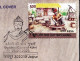 REILIGIONS- BUDDHISM- CAVES OF KOLVI, RAJASTHAN, INDIA - PICTORIAL POSTMARK- SPECIAL COVER-INDIA-BX4-31 - Buddhismus