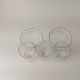 Vintage Saale-Glas GDR Set Of 5 Tea Cup Glasses For Podstakannik Holders #5487 - Tazze