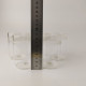 Delcampe - Vintage Saale-Glas GDR Set Of 5 Tea Cup Glasses For Podstakannik Holders #5487 - Tasas