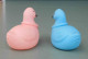 Coppia Di Papere, Pair Of Ducks; Rubber, Gomma, Never Used; Temperamatite, Pencil-Sharpener, Taille Crayon, Anspitzer. - Pájaros – Patos
