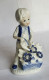 FIGURINE EN PORCELAINE GARCON JARDINIER GIORGIO ITALIE - People