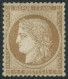 ** N°59 15c Bistre, Pièce De Luxe - TB - 1871-1875 Cérès