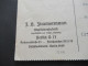 Bizone Netzaufdruck Mi.Nr.40 II EF Stempel Berlin W 15 Firmen PK F.H. Zimmermann Maschinenfabrik Berlin O 17 Andreasstr. - Covers & Documents