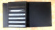 Delcampe - Classeur LEUCHTTURM - Reliure à Vis + 22 Pages (11 Feuilles) - Fond Noir - Doubles Intercalaires Rodhoïd - Bon état. - Large Format, Black Pages