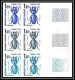 France Taxe N°103/108 Insectes Coleopteres Beetle Insects Essai Trial Proof Non Dentelé ** Imperf Bloc 6 Coin De Feuille - Color Proofs 1945-…