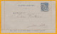 1891 - Entier Carte Lettre 15 C Groupe De Gorée, Sénégal Pour La Ville - Brieven En Documenten