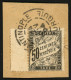 CONSTANTINOPLE :   50c Taxe Noir (n°20) Obl. CONSTANTINOPLE TURQUIE Sur Fragment. Utilisation Trés Rare De Timbre (cote  - 1849-1876: Periodo Clásico