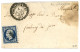 AIN : 1857 20c (n°14) Obl. PC 3630 + T.22 VILLEREVERSURE + A = "SIMANDRE" Sur Lettre Avec Texte. TB. - 1849-1876: Periodo Clásico