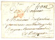 PARIS : 1758 PORT PAYE Couronné Rouge (Lenain 37a) + "FRANC" Manus Sur Lettre Avec Texte. TB. - 1701-1800: Précurseurs XVIII