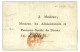 PARIS : PERIODIQUES / FRANCS Rouge (Lenain 54a) Sur Lettre Avec Texte Non Daté (pièce Signalé Par LENAIN €). RARETE. Seu - 1701-1800: Précurseurs XVIII