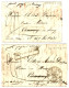 SAVOIE : 1828/31 2 Lettres PURIFIEES (entailles) De GUADELOUPE Pour ANNECY Réexpédiées à AIX LES BAINS Avec Marque Manus - 1801-1848: Précurseurs XIX