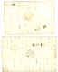 SAVOIE : 1828/31 2 Lettres PURIFIEES (entailles) De GUADELOUPE Pour ANNECY Réexpédiées à AIX LES BAINS Avec Marque Manus - 1801-1848: Precursors XIX