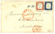 SAVOIE - CHAMONIX Période SARDE : 1857 SARDAIGNE 20c (pd) + 40c TTB Margé Obl. CHAMONIX Sur Lettre Pour L' ANGLETERRE. S - 1849-1876: Classic Period