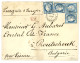Affrt à 1F Pour La BULGARIE : 25c CERES (n°60)x4 Sur Enveloppe (pli Central) De PARIS Pour ROUTSCHOUK (BULGARIE). Destin - 1871-1875 Cérès