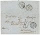 1865 CONF. ARGENTINE CARMEL + TAXE 10 Sur Lettre Avec Texte De BUENOS-AYRES Pour DELEBIO, COMO MORBEGNO. Verso, Ambulant - Maritime Post