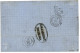 1872 40c SIEGE (n°38) + Paire 80c (n°32) Obl. ANCRE + YOKOHAMA PAQ. FR. S N°2 Sur Lettre De YOKOHAMA Pour La FRANCE. Tré - 1849-1876: Période Classique