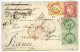 1874 40c SIEGE + CERES 5c (x2) + 80c Obl. GC 5118 + YOKOHAMA Bau FRANCAIS Sur Enveloppe Pour La FRANCE. Affrt Tricolore  - 1849-1876: Klassik