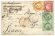 1874 40c SIEGE + CERES 5c (x2) + 80c Obl. GC 5118 + YOKOHAMA Bau FRANCAIS Sur Enveloppe Pour La FRANCE. Affrt Tricolore  - 1849-1876: Période Classique