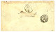 YOKOHAMA : 1875 80c CERES Bande De 3 Obl. GC 5118 + YOKOHAMA Bau FRANCAIS Sur Enveloppe Pour La FRANCE. Affrt Rare à 2F4 - 1849-1876: Periodo Clásico