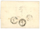 ALEXANDRIE : 1874 CERES 15c (x2) + 25c (x2) Obl. ETOILE 22 + EGYPTE 1P Obl. ALESSANDRIA Sur Lettre De PARIS Pour "SERVIC - 1849-1876: Période Classique