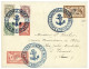 CASTELLORIZO : Timbres Du LEVANT Obl. CASTELLORIZO CORPS D'OCCUPATION Sur Lettre Pour La FRANCE. RARE. Signé CALVES. Sup - 1877-1920: Période Semi Moderne