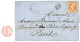 CONSTANTINOPLE : 1865 40c (n°23) Obl. ANCRE + Rare Cachet PAQ. DE LA MEDITnée AMB. MARS. Sur Lettre Avec Texte Daté CONS - 1849-1876: Periodo Clásico