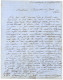 CONSTANTINOPLE : 1865 40c (n°23) Obl. ANCRE + Rare Cachet PAQ. DE LA MEDITnée AMB. MARS. Sur Lettre Avec Texte Daté CONS - 1849-1876: Periodo Clásico