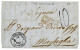 DARDANELLES : 1851 Grand Cachet DARDANELLES POSTES + Taxe 10 Sur Lettre Avec Texte De SALONIQUE. TTB. - 1849-1876: Classic Period