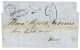 GALLIPOLI : 1854 Rare Cursive GALLIPOLI + Taxe 20 Sur Lettre (pd) Avec Texte Pour PARIS. Pothion Indice 30 = 3000€. TB. - 1849-1876: Periodo Clásico