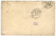 5c BORDEAUX Utilisé à SHANGHAI (CHINE) : 1872 5c BORDEAUX (n°42) TB Margé + 80c Empire (n°32) Pd + 15c CERES Obl. ANCRE  - 1849-1876: Periodo Clásico