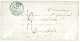 ALGERIE : 1836 BUGIE (POSS. D' AFR.) Bleu + Taxe 12 Sur Lettre Avec Texte Pour La FRANCE. RARE. Superbe. - Otros & Sin Clasificación