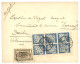 1915 1c Sur Lettre Pour DUALA Taxée Avec TAXES COLONIES GENERALES 5c (x6) Obl. DUALA. RARE. TB. - Other & Unclassified