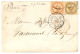 1867 AIGLE 10c (pd) + 40c Obl. Cachet à Date COCHINCHINE SAIGON (rare Sur Timbres) Sur Lettre Pour La FRANCE. TTB. - Autres & Non Classés