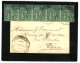 POULO-CONDORE : 1887 CG Bande De 5 Du 5c Obl. Cachet TELEGRAPHIQUE POULO-CONDORE COCHINCHINE Sur Enveloppe Pour La FRANC - Andere & Zonder Classificatie