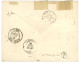 INDE : 1881 CG 10c CERES + 40c SAGE Pd Obl. INDE PONDICHERY Sur Enveloppe RECOMMANDEE Pour La FRANCE. Trés Rare En RECOM - Autres & Non Classés