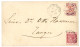 MAROC : 1892 MIXTE POSTE LOCALE MAZAGAN 25c + GIBRALTAR 10 + Cachet Anglais MAZAGAN MOROCCO Sur Enveloppe Pour TANGER (a - Autres & Non Classés