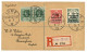 ANGLO FRENCH OCC. : 1915 1p S/ 5pf + 1/2d (x2) + 1d Obl. LOME TOGOGEBIET Sur Lettre RECOM. TTB. - Sonstige & Ohne Zuordnung