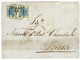 AUSTRIA : 1854 Pair 9 Kr Canc. SPALATO/ V.L.A On Entire Letter (small Faults) From SPALATO. Vvf. - Andere & Zonder Classificatie