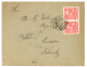 JERUSALEM :  1911 20p (x2) Canc. JAFFA + Boxed AUS JERUSALEM OSTERR. POST On Envelope To SWITZERLAND. Vf. - Oostenrijkse Levant