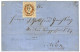 WIDDIN : 1874 15 Soldi Canc. WIDDIN On Cover To WIEN (AUSTRIAN). Rare Post Office. Vvf. - Levant Autrichien