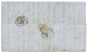 ROMANIA - IBRAILA - Posted On Board French Paquebot METIDJA : 1865 10c (n°21) + 40c (n°23) Canc. ANCHOR + Extremely Scar - Altri & Non Classificati