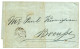 TURKEY - SHIP MAIL : 1854 P.P / COSTANTINOPLI Cachet On Entire Letter From CONSTANTINOPLE To BROUSSE. Vf. - Otros & Sin Clasificación