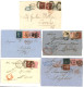 GREAT BRITAIN : 1860/75 Lot Of 9 Covers From ENGLAND With Nice Franking To OVERSEA Destinations. Vvf. - Otros & Sin Clasificación