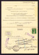 1929 Völkerbund Doppelkarte Mit 7 1/2 Tell Marke SdN Als Drucksache Aus Genf Nach Berlin. Mit Label "ABGEREIST" - Service