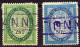 1898/1891 La Chaux-de-Fonds 2 Verschiedene Fiskalmarken Der 1. Serie, Entwertet. - Fiscale Zegels