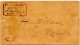 ETATS UNIS - BY TELEGRAPH OFFICE HIGH ST MARYSVILLE SUR ENVELOPPE CONTENANT UN TELEGRAMME DE SAN FRANCISCO, 1853 - Storia Postale