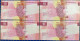 MACAU, MACAO - 2020 BANCO NACIONAL ULTRAMARINO 10 PATACAS UNC X 4 ALL SAME NUMBER - 775776 - Macao