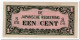 NETHERLANDS INDIES,JAPANESE GOVERNEMENT,1 CENT,1942,P.119b,XF - Indie Olandesi