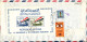 Iraq Air Mail Cover Sent To Denmark With Souvenir Sheet And Stamps On The Backside Of The Cover - Iraq