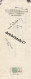 75 0160 PARIS SEINE 1930 Tissus De Reims Éts DRANCOURT & VANIER 7 Rue Bleue à M. DEGRIER TISSUS à ANTIGNY-D'USSEAU (79) - Chèques & Chèques De Voyage